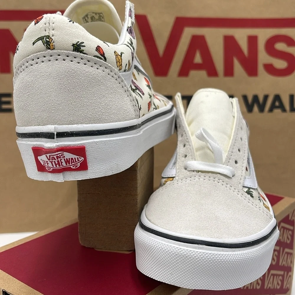 Vans WMNS Floral Canvas Sneakers Old Skool Poppy Floral Cream VNA5KRSCRM